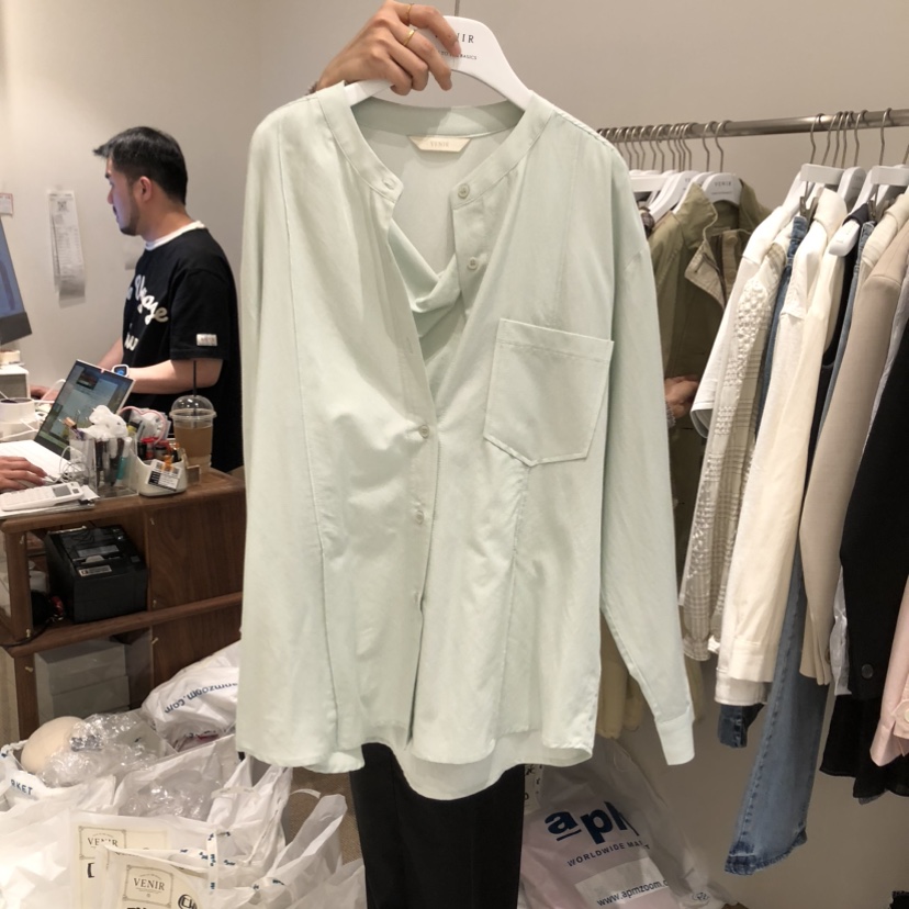 VENIR-a韓國代購女士新款熱賣推薦休閑人氣真品襯衫蕾絲衫VENIR-a襯衫/蕾絲衫圖色3