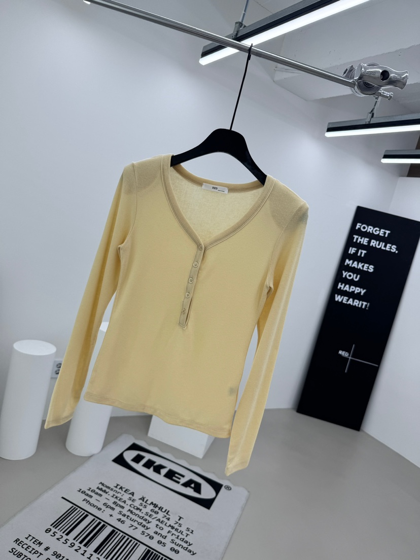 RED-A東大門直郵女士新品休閑推薦人氣熱賣時尚26春夏長袖T恤RED-A長袖T恤圖色2