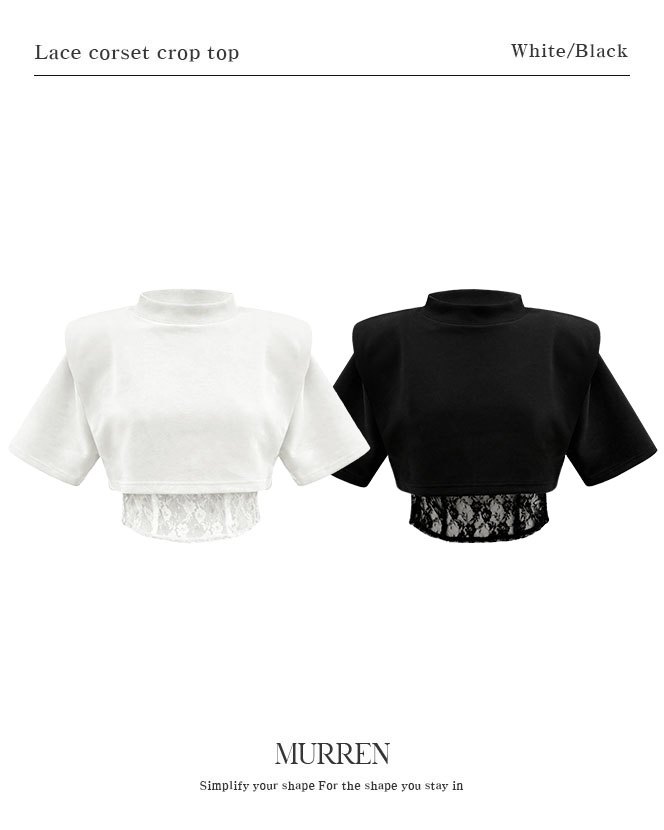 MURREN東大門實拍女裝新款時尚人氣休閑真品熱賣推薦T恤蕾絲MURRENT恤