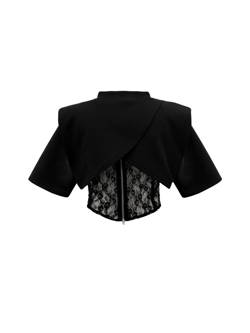 MURREN東大門實拍女裝新款時尚人氣休閑真品熱賣推薦T恤蕾絲MURRENT恤