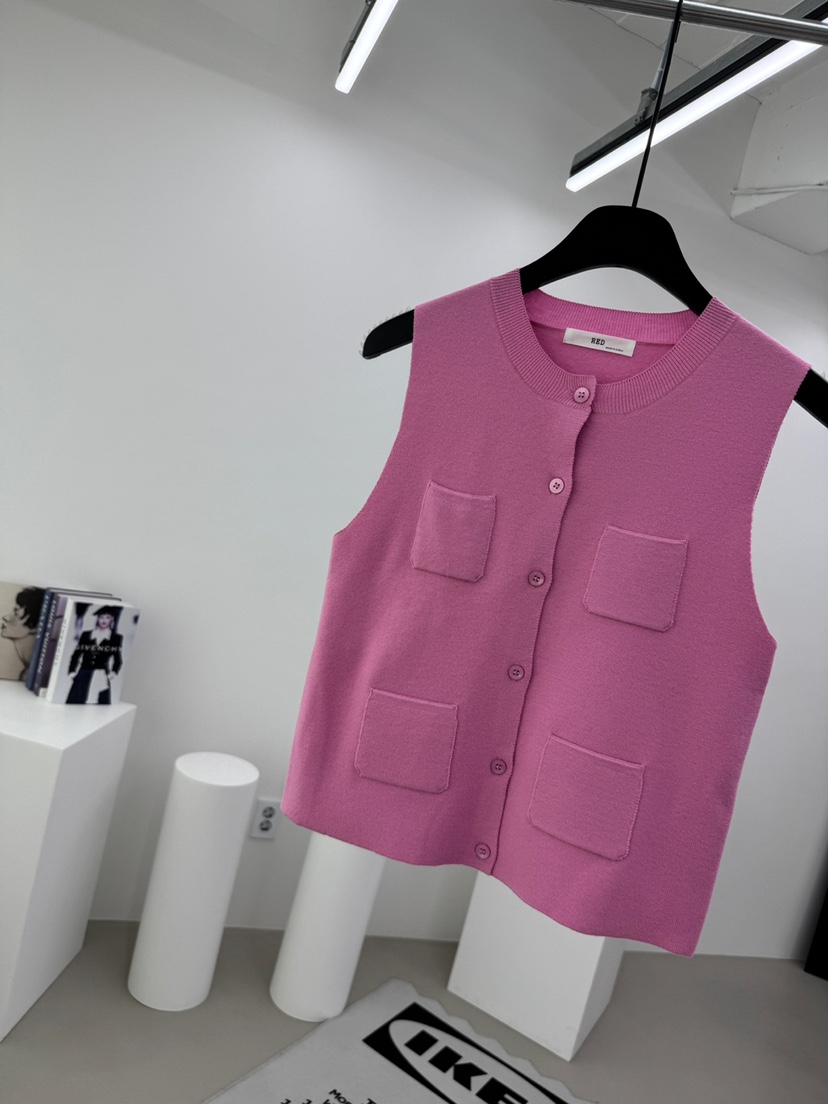 RED-A東大門實拍女士新品推薦26春夏休閑真品職業馬甲口袋RED-A馬甲圖色2