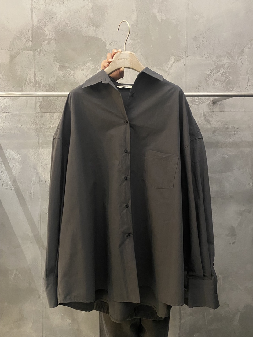 THE VETIVER-A東大門代購女士新品時尚熱賣休閑襯衫蕾絲衫VETIVER襯衫/蕾絲衫圖色1墨色