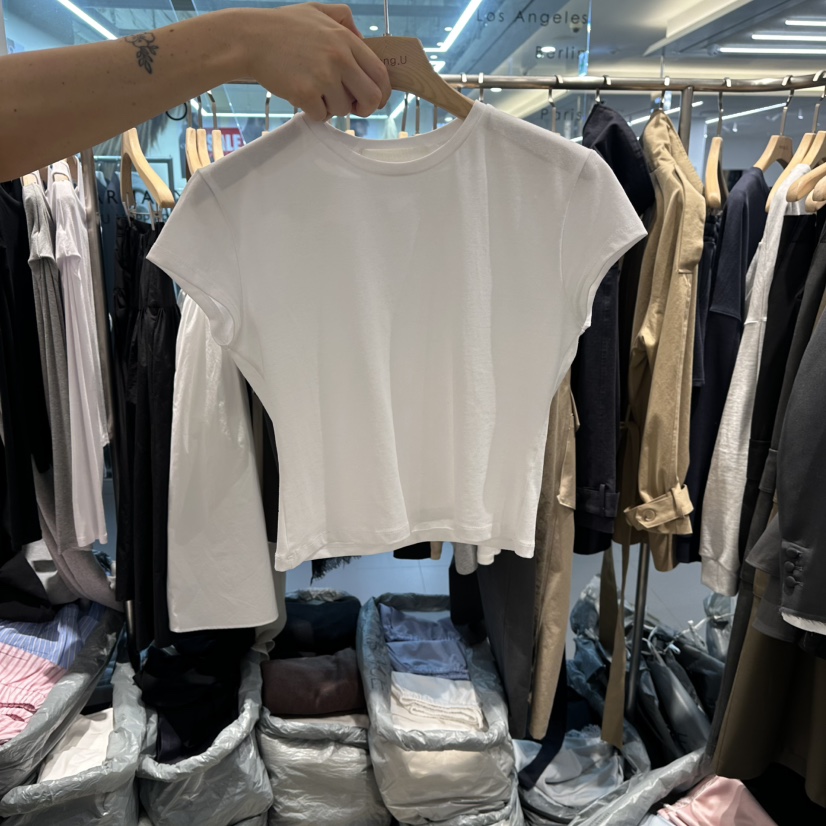 HONG.U韓國直郵女裝新品熱賣26春夏職業人氣時尚推薦T恤HONG.UT恤圖色1