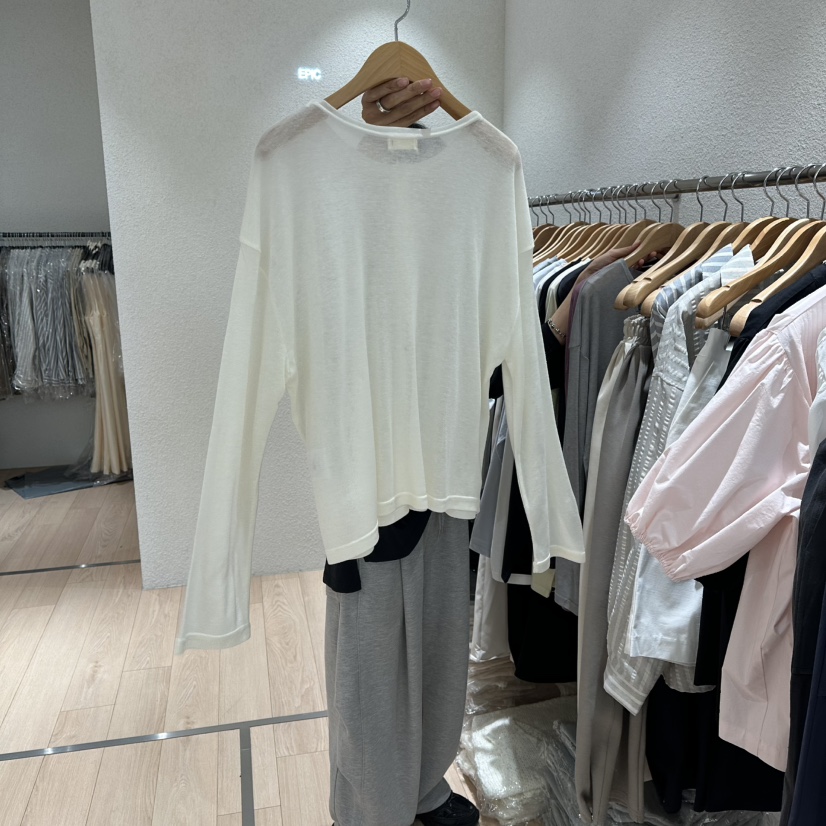 EPIC-S東大門實拍女士新款職業休閑時尚人氣長袖T恤開衫EPIC-S長袖T恤