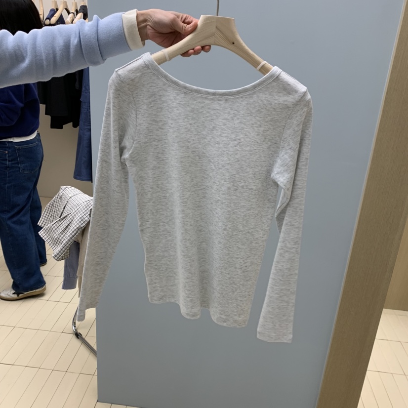 THEPLAN東大門實拍女士新品休閑時尚人氣推薦熱賣長袖T恤THE PLAN長袖T恤