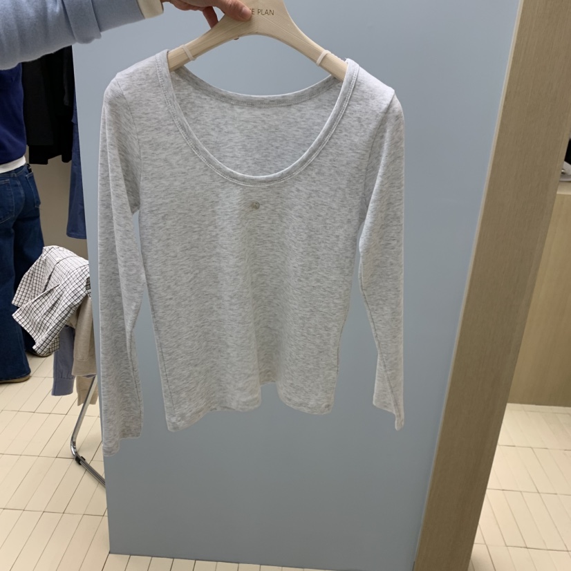 THEPLAN東大門實拍女士新品休閑時尚人氣推薦熱賣長袖T恤THE PLAN長袖T恤圖色1