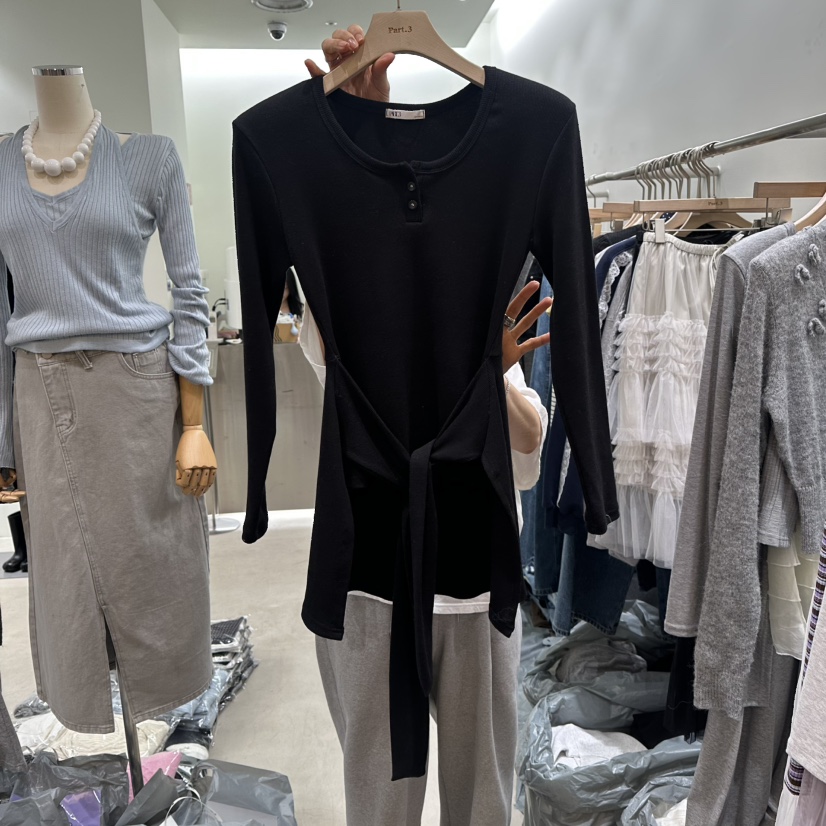 PART3東大門實拍女士新款推薦熱賣職業人氣長袖T恤假兩件Part.3長袖T恤圖色2