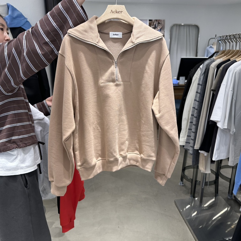 ACKER東大門直郵女裝新款熱賣26春夏時尚推薦真品衛衣拉鏈ACKER衛衣圖色2