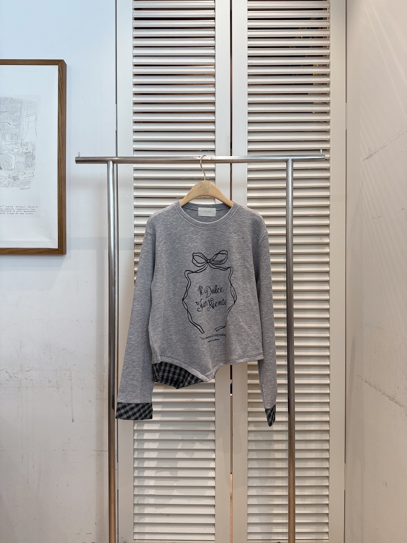 FAVE-L東大門實拍女士新品26春夏真品職業人氣休閑長袖T恤FAVE-L長袖T恤圖色2