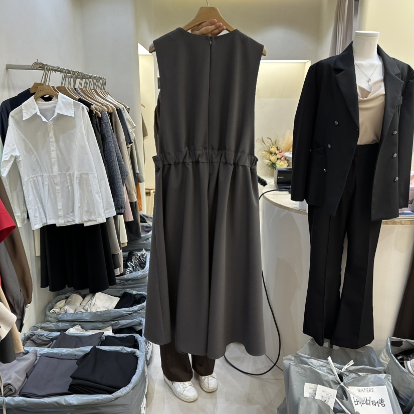 MATIERE東大門代購女士新款人氣真品26春夏職業休閑連衣裙MATIERE連衣裙