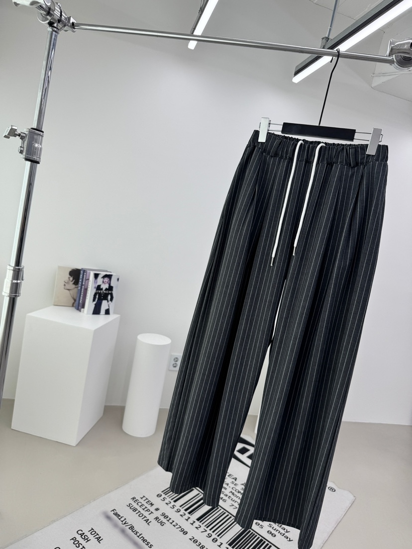 RED-A東大門代購女士新品休閑職業26春夏時尚休閑褲條紋RED-A休閑褲圖色1