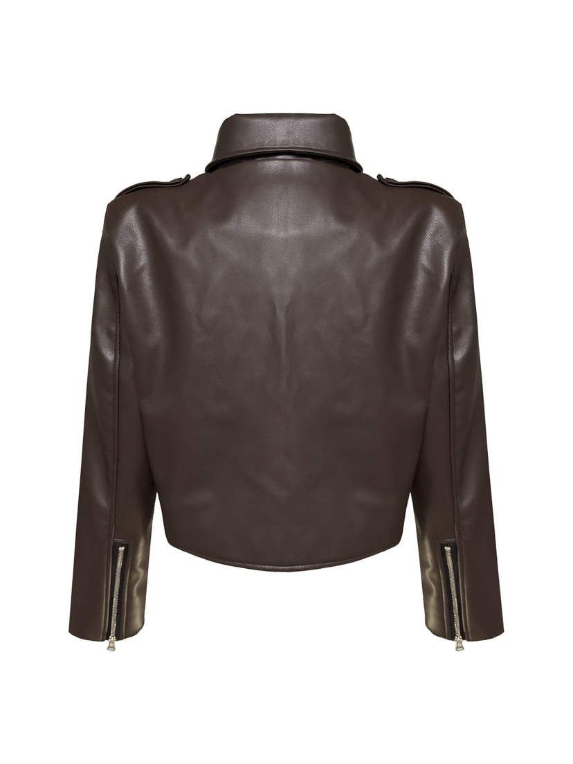 MURREN東大門實拍女裝新品人氣26春夏時尚真品推薦皮衣短款MURREN皮衣