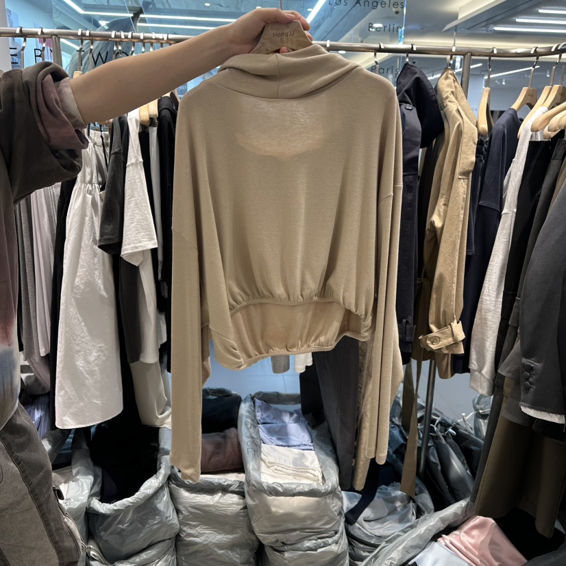 HONG.U東大門直郵女士新品26春夏時尚人氣熱賣職業長袖T恤HONG.U長袖T恤圖色3