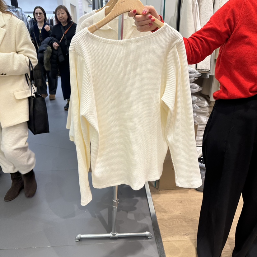 M.G.N韓國代購女裝新品推薦時尚熱賣針織衫華夫格格紋開衫MAGNET針織衫