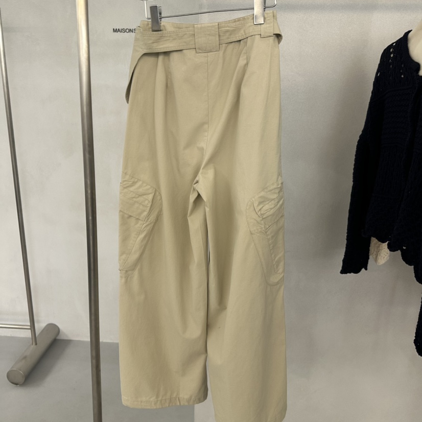 DOUBLE STANDARD/LE SMOKING/MAISONSTAFF東大門直郵女裝新款熱賣休閑褲系帶MAISONSTAFF休閑褲