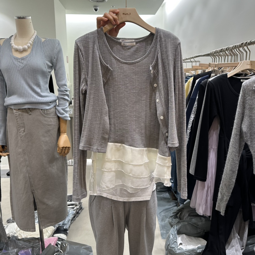 PART3韓國代購女士新品真品推薦人氣職業26春夏套裝兩件套開衫Part.3套裝圖色2