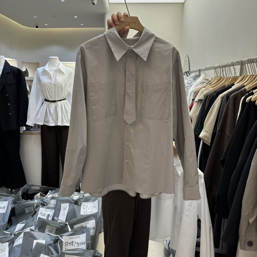 MATIERE東大門直郵女士新品熱賣時尚休閑職業真品襯衫蕾絲衫MATIERE襯衫/蕾絲衫圖色1
