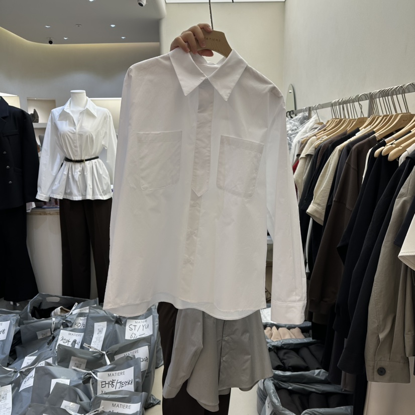 MATIERE東大門直郵女士新品熱賣時尚休閑職業真品襯衫蕾絲衫MATIERE襯衫/蕾絲衫圖色2
