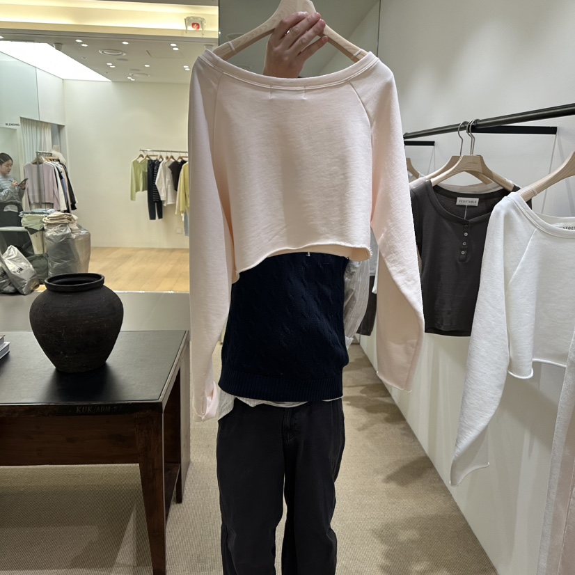 VEGETABLE東大門代購女裝新款職業真品26春夏時尚長袖T恤VEGETABLE長袖T恤