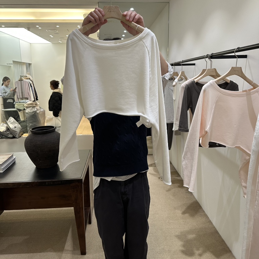 VEGETABLE東大門代購女裝新款職業真品26春夏時尚長袖T恤VEGETABLE長袖T恤圖色2