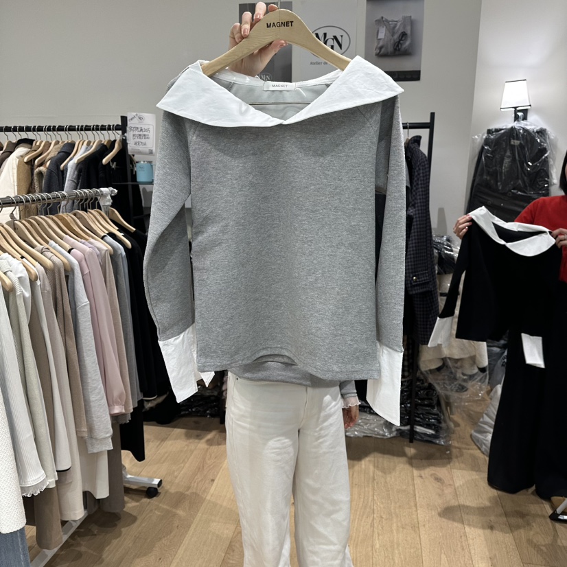 M.G.N韓國直郵女裝新款職業真品推薦時尚熱賣人氣長袖T恤MAGNET長袖T恤圖色2