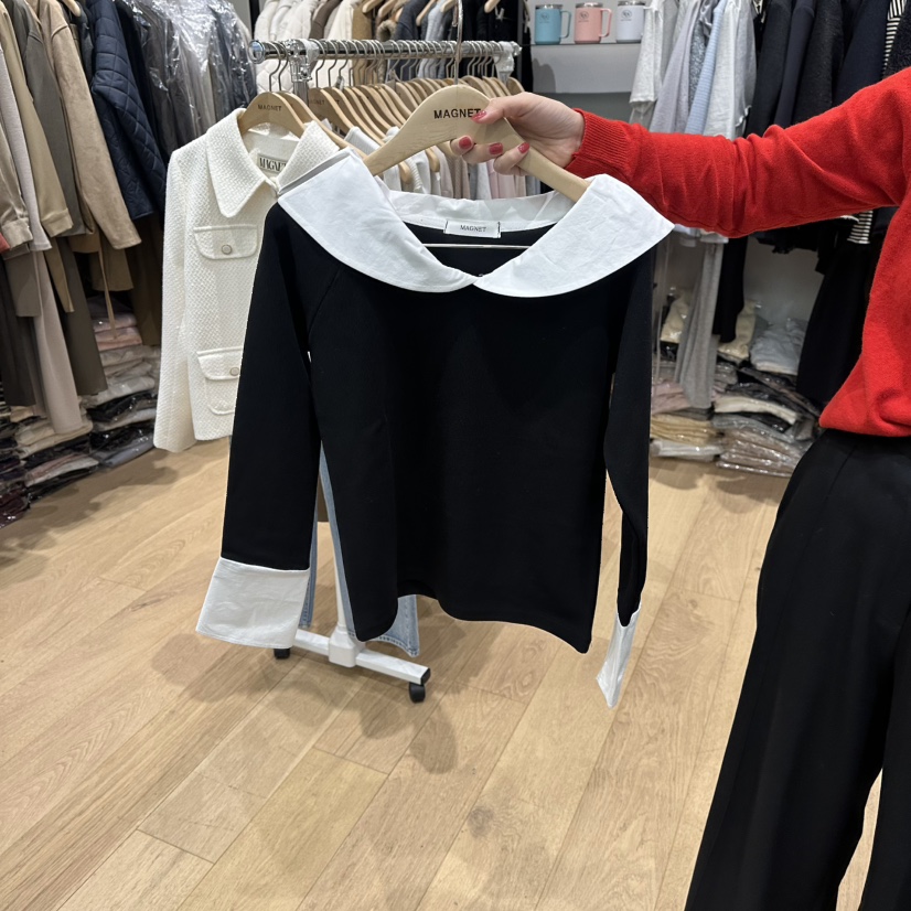 M.G.N韓國直郵女裝新款職業真品推薦時尚熱賣人氣長袖T恤MAGNET長袖T恤圖色3