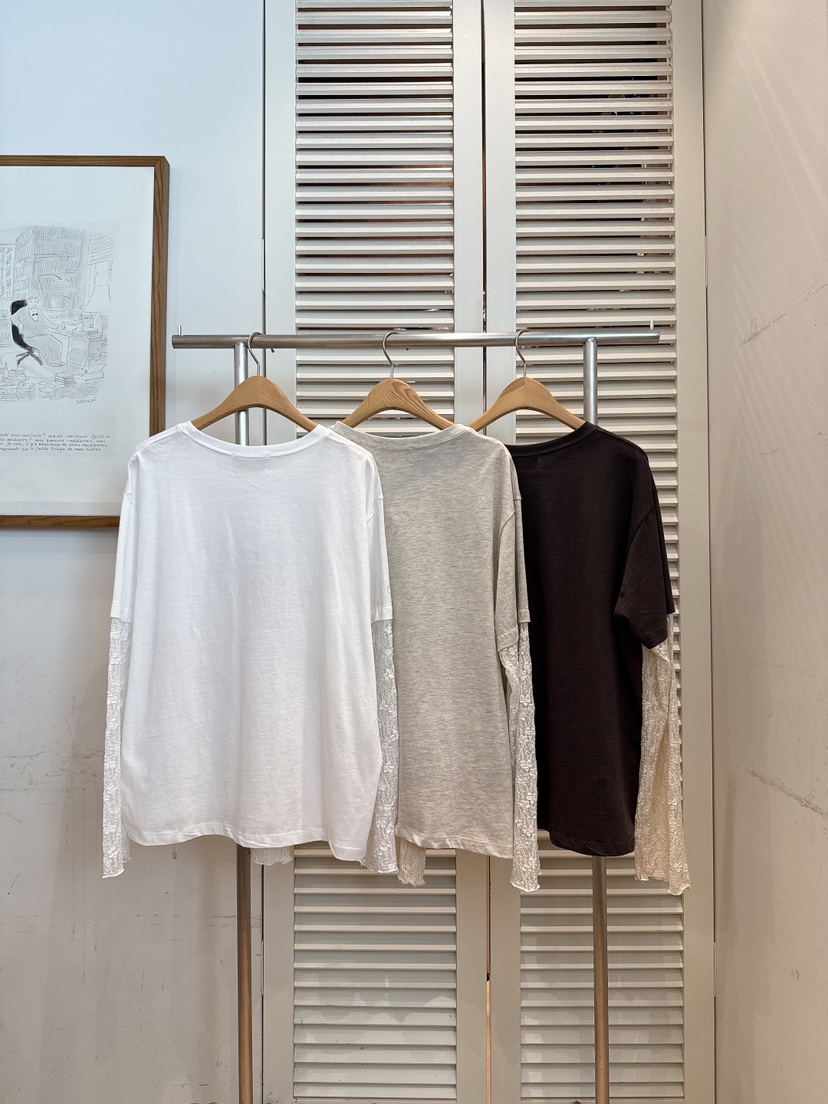 FAVE-L韓國代購女裝新款人氣職業推薦休閑26春夏長袖T恤FAVE-L長袖T恤