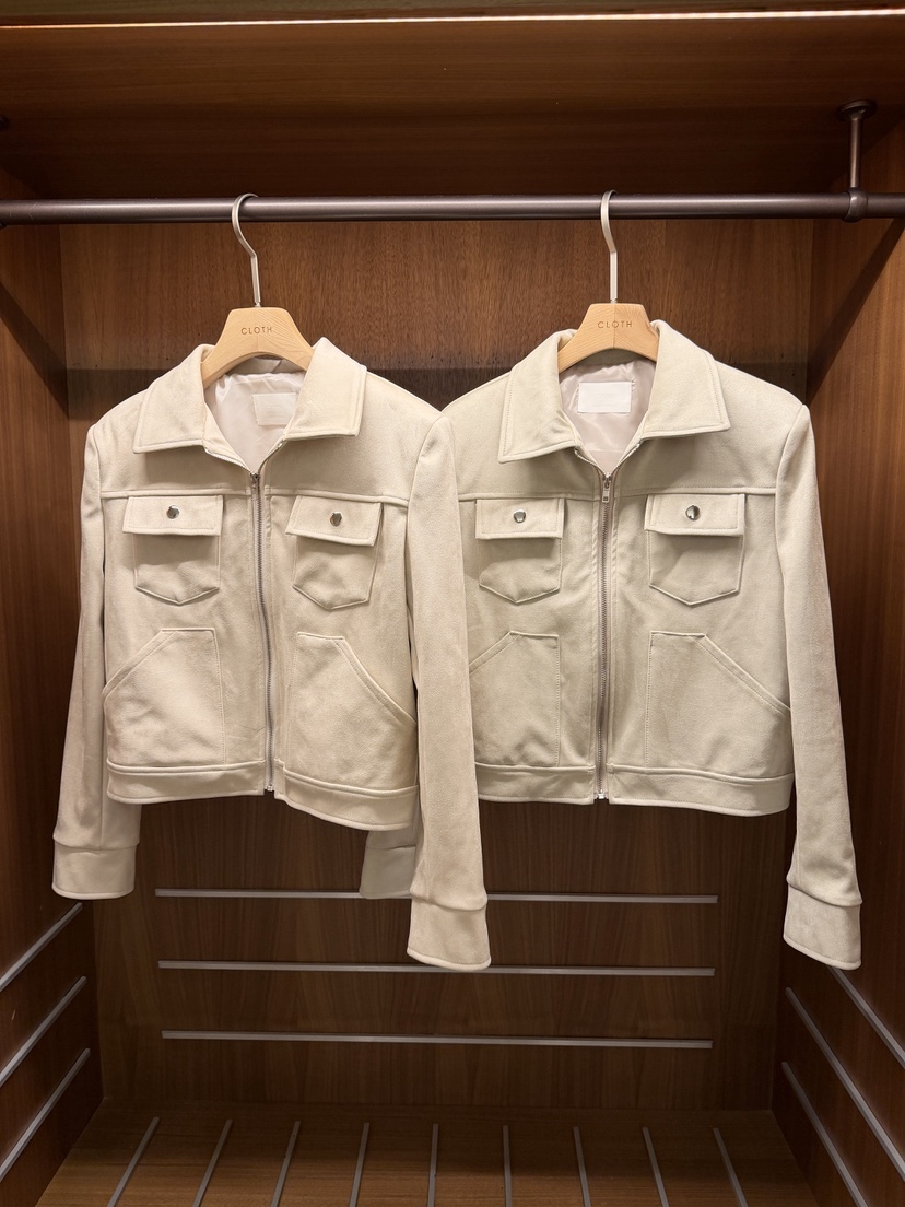 CLOTH東大門直郵女裝新品真品26春夏休閑時尚人氣夾克絨面革CLOTH夾克