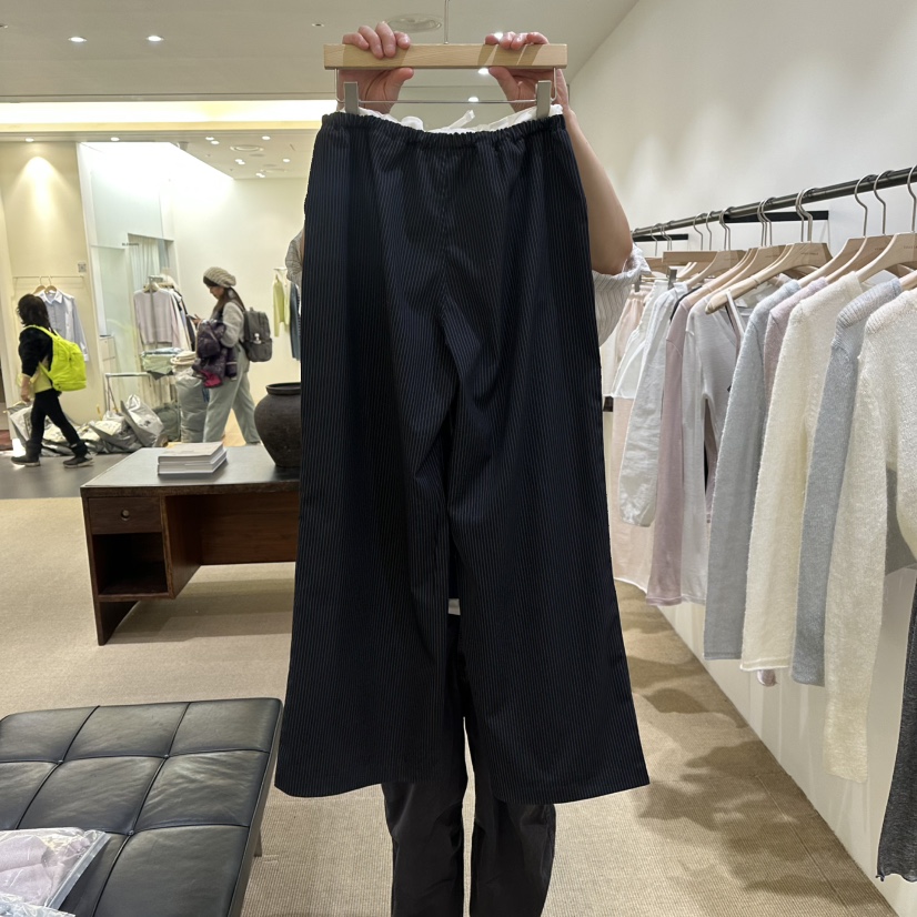 VEGETABLE東大門實拍女裝新款人氣推薦職業時尚休閑褲條紋VEGETABLE休閑褲