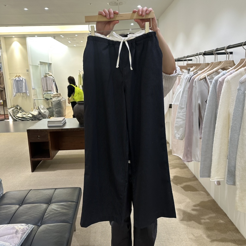 VEGETABLE東大門實拍女裝新款人氣推薦職業時尚休閑褲條紋VEGETABLE休閑褲圖色2深藍色