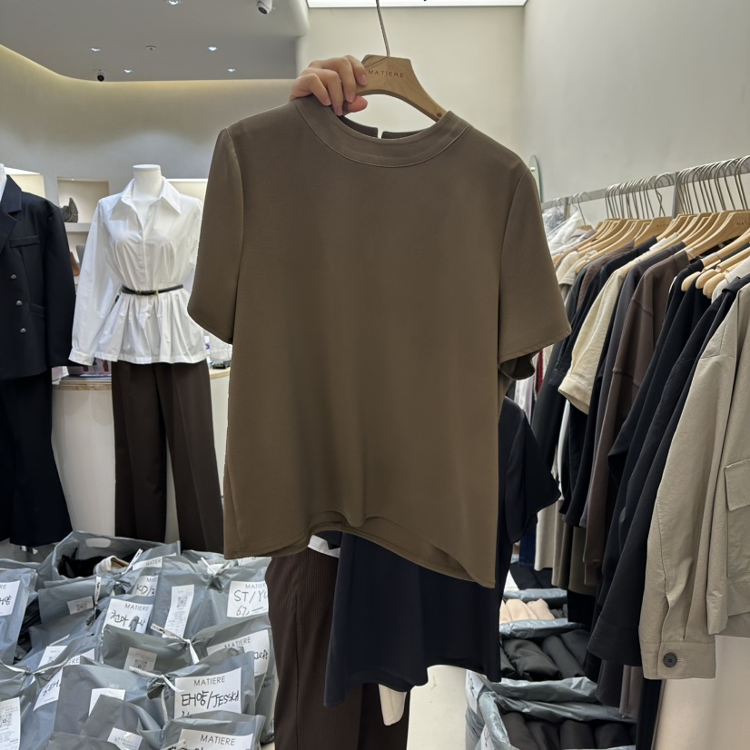 MATIERE韓國代購女裝新款休閑熱賣推薦時尚26春夏襯衫蕾絲衫MATIERE襯衫/蕾絲衫圖色2