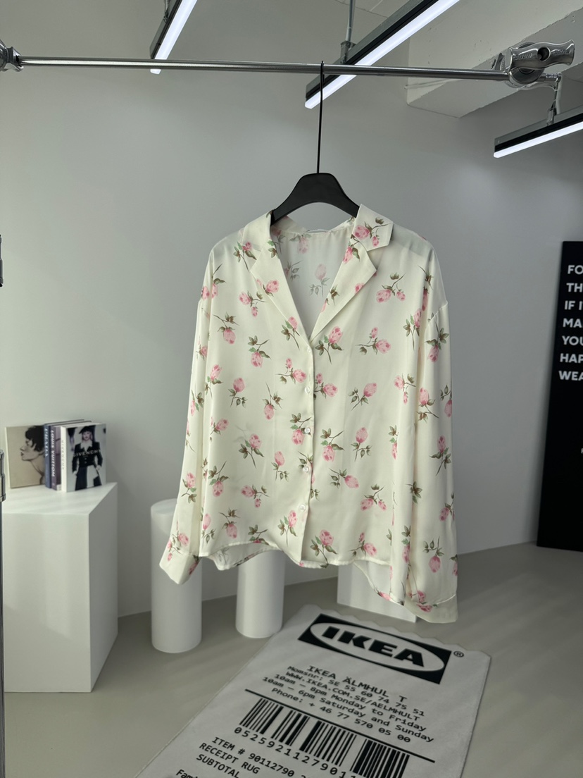 RED-A東大門直郵女裝新品推薦26春夏時尚襯衫蕾絲衫緞面RED-A襯衫/蕾絲衫圖色1