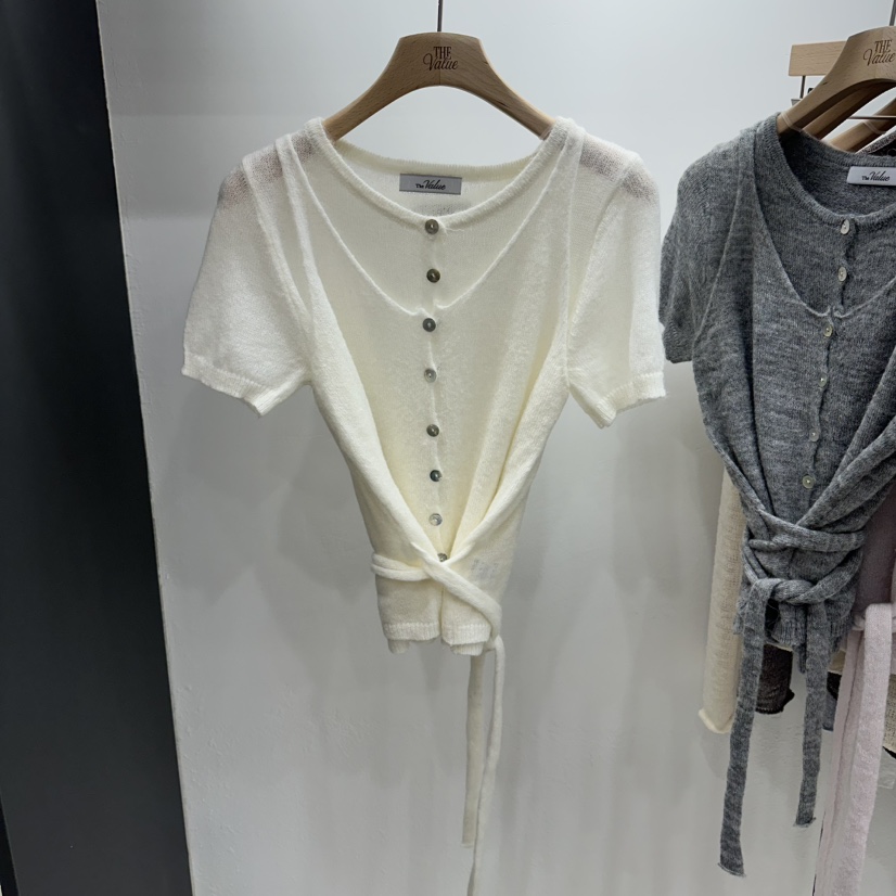 THE VALUE東大門代購女裝新款熱賣真品26春夏針織衫馬海毛THE VALUE針織衫圖色1