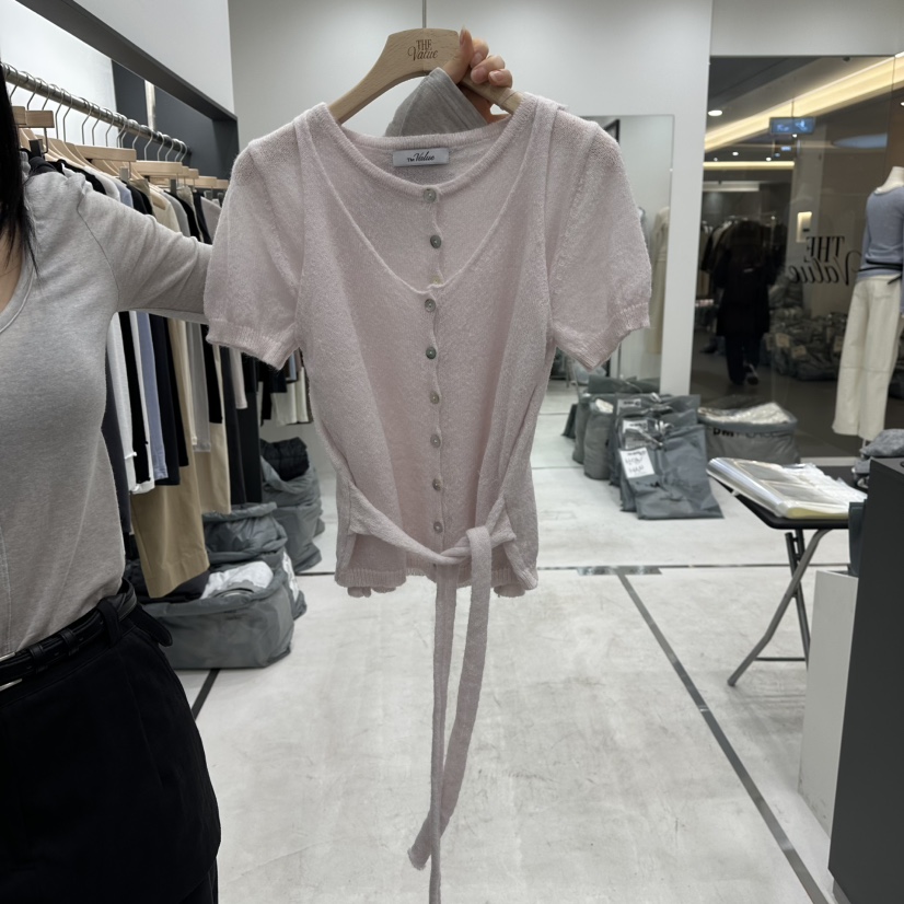 THE VALUE東大門代購女裝新款熱賣真品26春夏針織衫馬海毛THE VALUE針織衫圖色3
