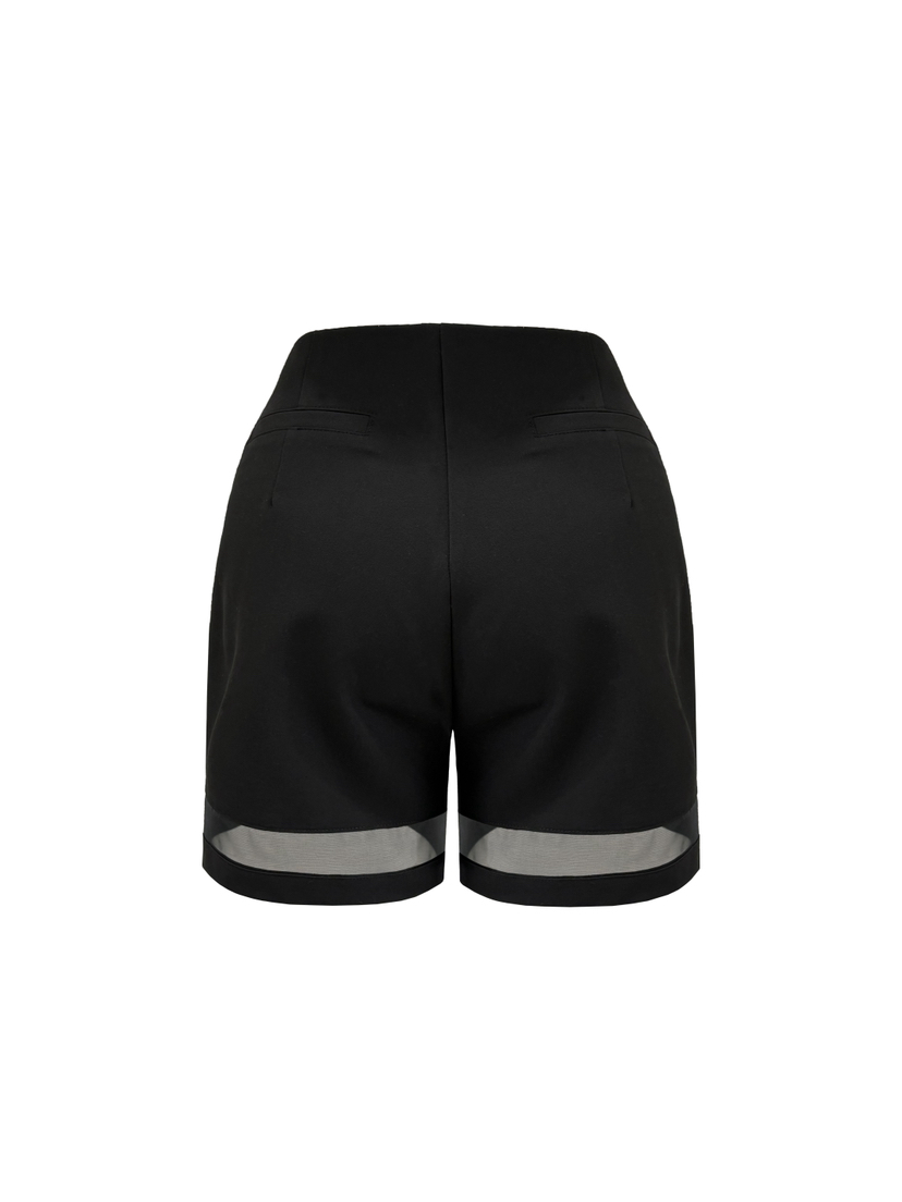 MURREN韓國代購女士新款時尚休閑真品推薦26春夏短褲透明MURREN短褲