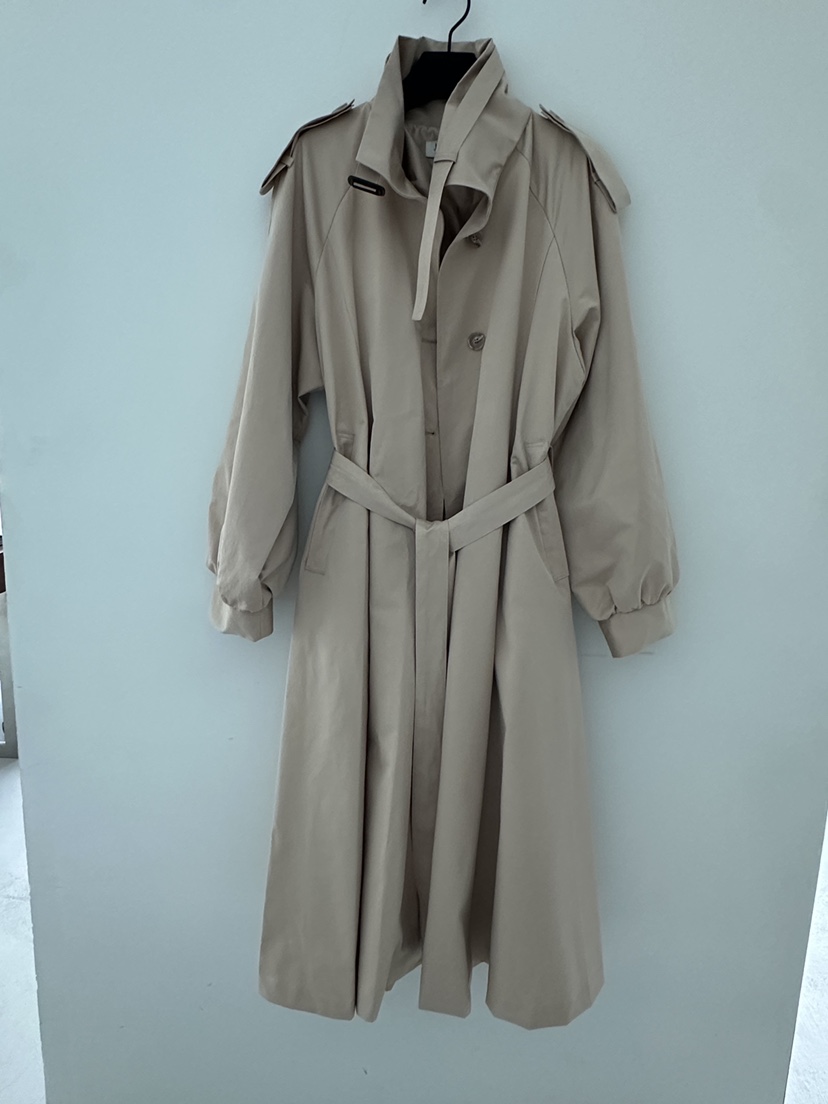 JOURNEY東大門代購女士新款真品休閑時尚推薦長款風衣含腰帶JOURNEY長款風衣圖色2
