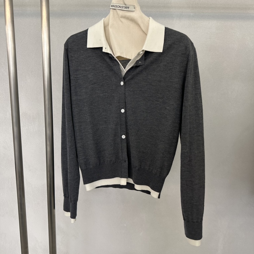 DOUBLE STANDARD/LE SMOKING/MAISONSTAFF韓國代購女裝新品26春夏針織衫MAISONSTAFF針織衫圖色2