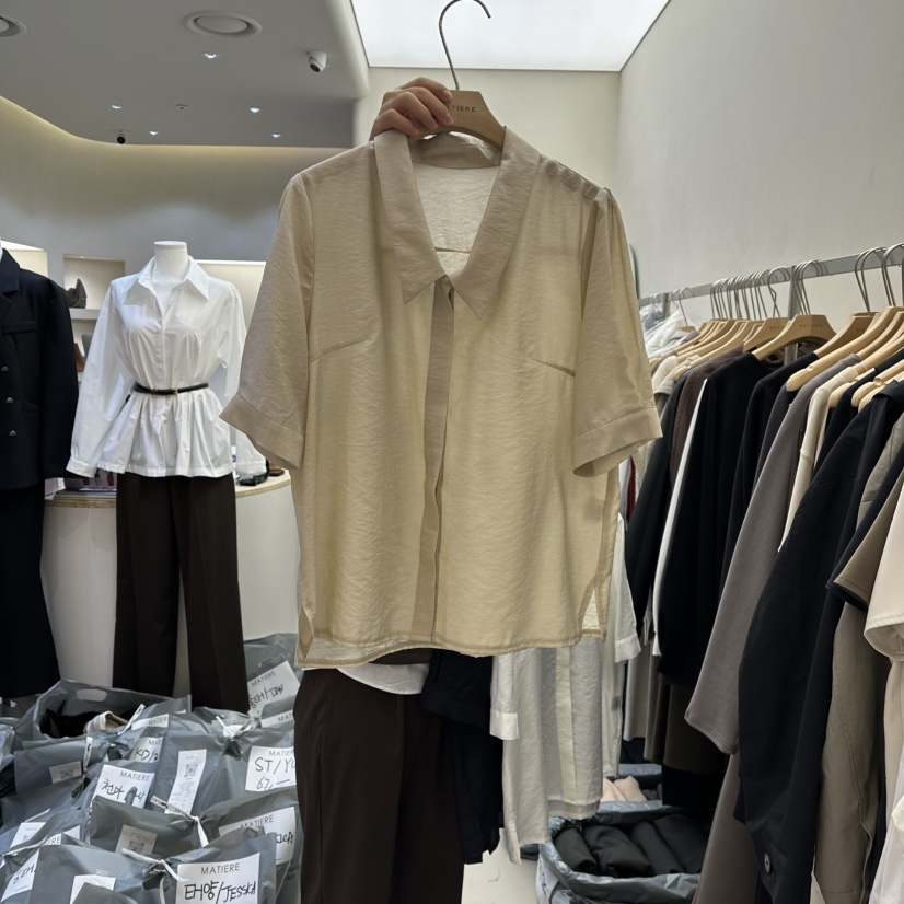 MATIERE東大門直郵女士新款人氣休閑時尚熱賣26春夏襯衫蕾絲衫MATIERE襯衫/蕾絲衫圖色1