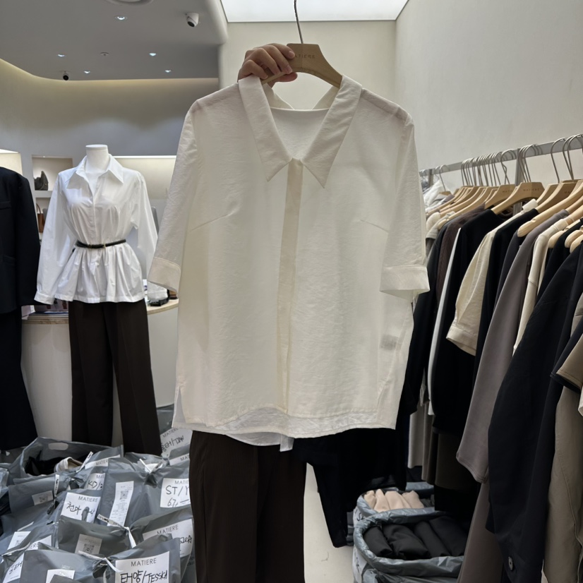 MATIERE東大門直郵女士新款人氣休閑時尚熱賣26春夏襯衫蕾絲衫MATIERE襯衫/蕾絲衫圖色2