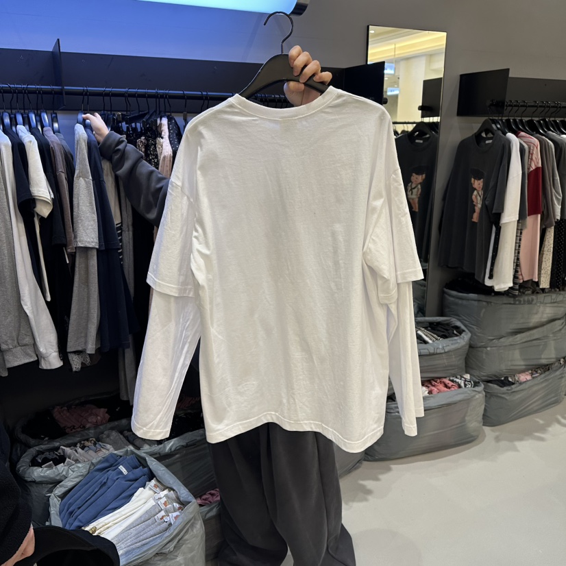 CREDITO韓國代購女裝新品時尚熱賣推薦真品休閑職業長袖T恤CREDITO長袖T恤