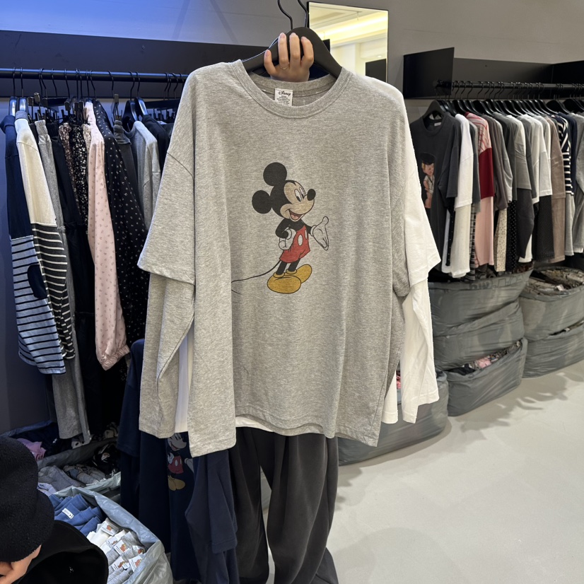 CREDITO韓國代購女裝新品時尚熱賣推薦真品休閑職業長袖T恤CREDITO長袖T恤圖色1