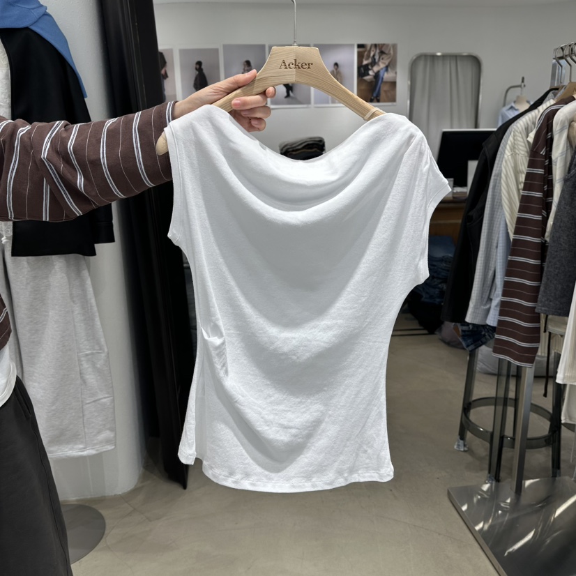 ACKER東大門實拍女裝新款26春夏真品職業休閑吊帶背心露肩ACKER吊帶/背心圖色3白色