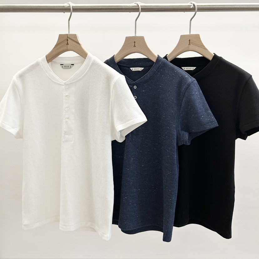 HEHR東大門直郵女士新款26春夏職業休閑推薦熱賣真品T恤紐扣hehr-AUTOMNET恤圖色3左三色
