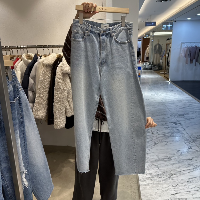 ACKER韓國代購女裝新款26春夏休閑熱賣時尚人氣真品牛仔褲ACKER牛仔褲圖色1