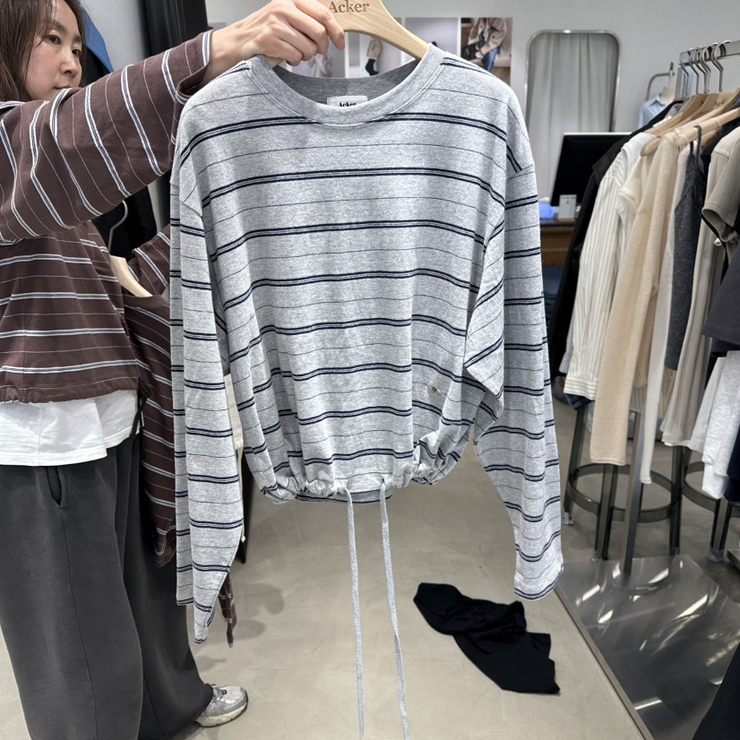 ACKER東大門實拍女士新款時尚人氣熱賣推薦26春夏長袖T恤ACKER長袖T恤圖色2