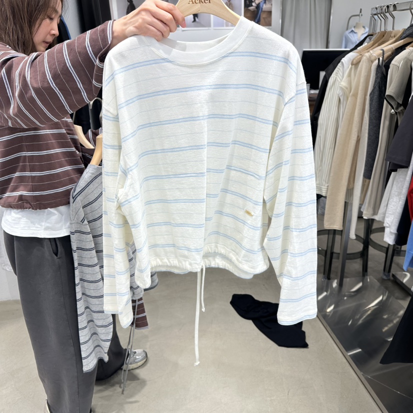 ACKER東大門實拍女士新款時尚人氣熱賣推薦26春夏長袖T恤ACKER長袖T恤圖色3