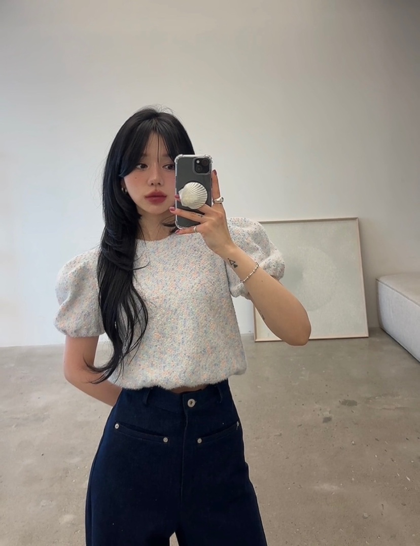 AMUSE SEOUL韓國直郵女士新款26春夏休閑推薦時尚針織衫AMUSE SEOUL針織衫