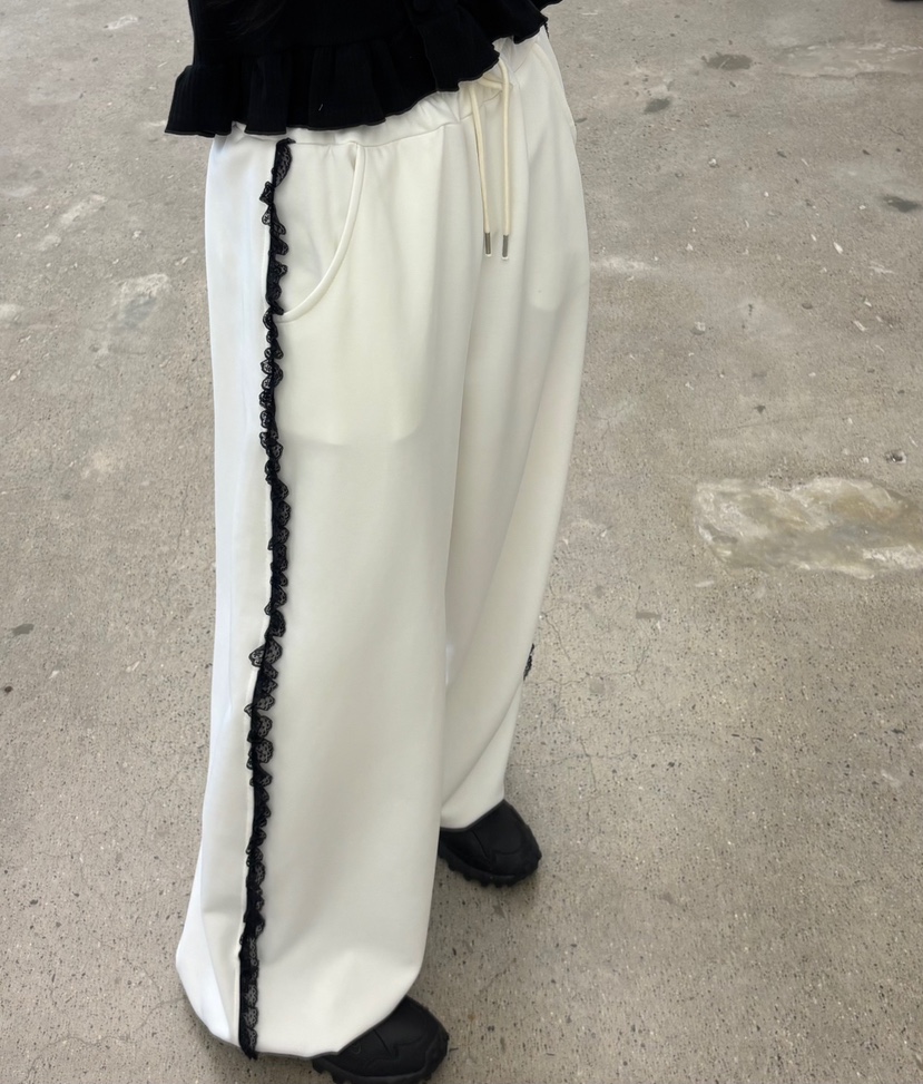 AMUSE SEOUL韓國代購女裝新品26春夏推薦職業休閑褲荷葉邊AMUSE SEOUL休閑褲