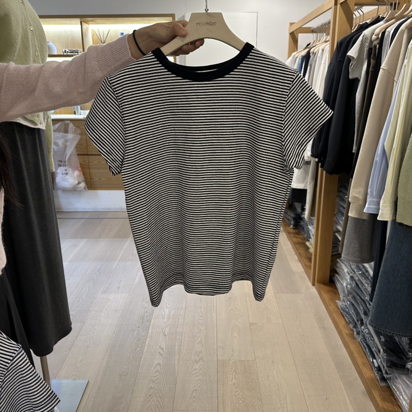 ROUNDER韓國代購女裝新款職業時尚人氣熱賣推薦26春夏T恤ROUNDERT恤圖色3