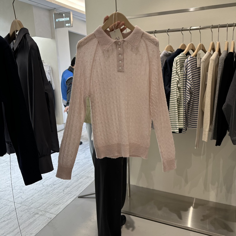 PLAMM東大門代購女士新品職業26春夏真品時尚針織衫馬海毛PLAMM針織衫圖色2